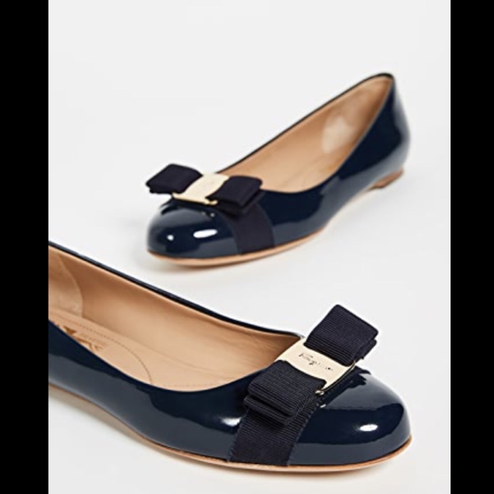 Salvatore Ferragamo leather flats... - Picture 1 of 8